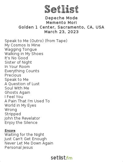 depeche mode 101 setlist